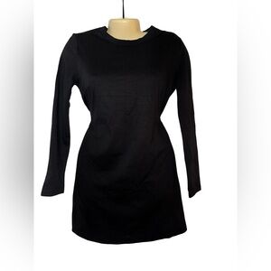 Forever 21 Black Long Sleeve Dress - Crewneck